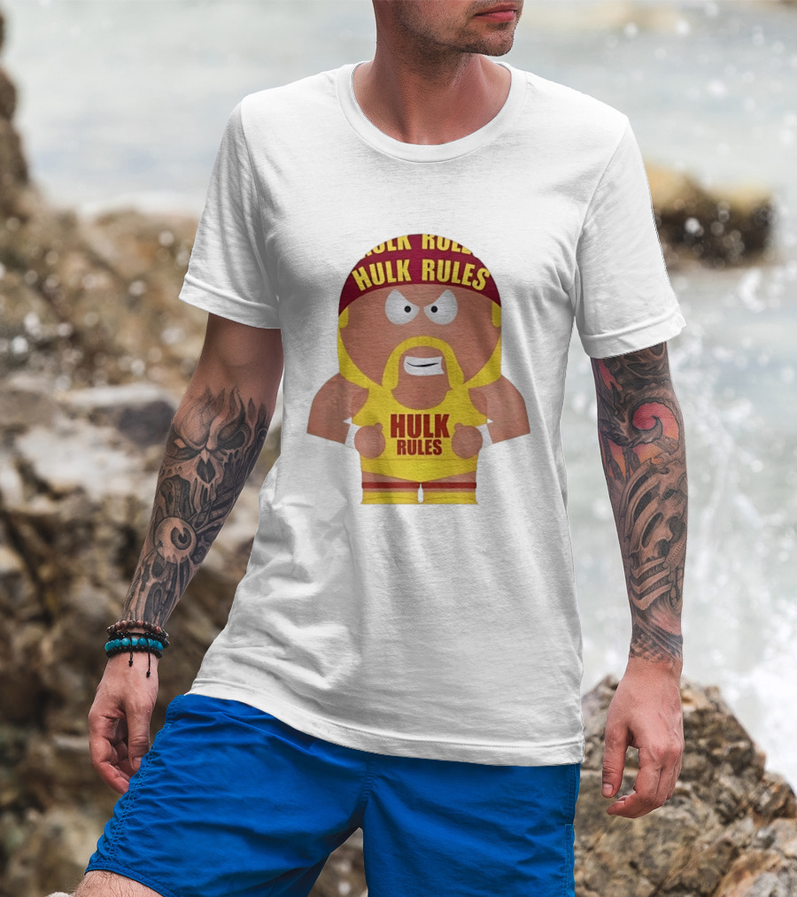Hulk Hogan South Park Style Hulk Rules Wrestling T-Shirt