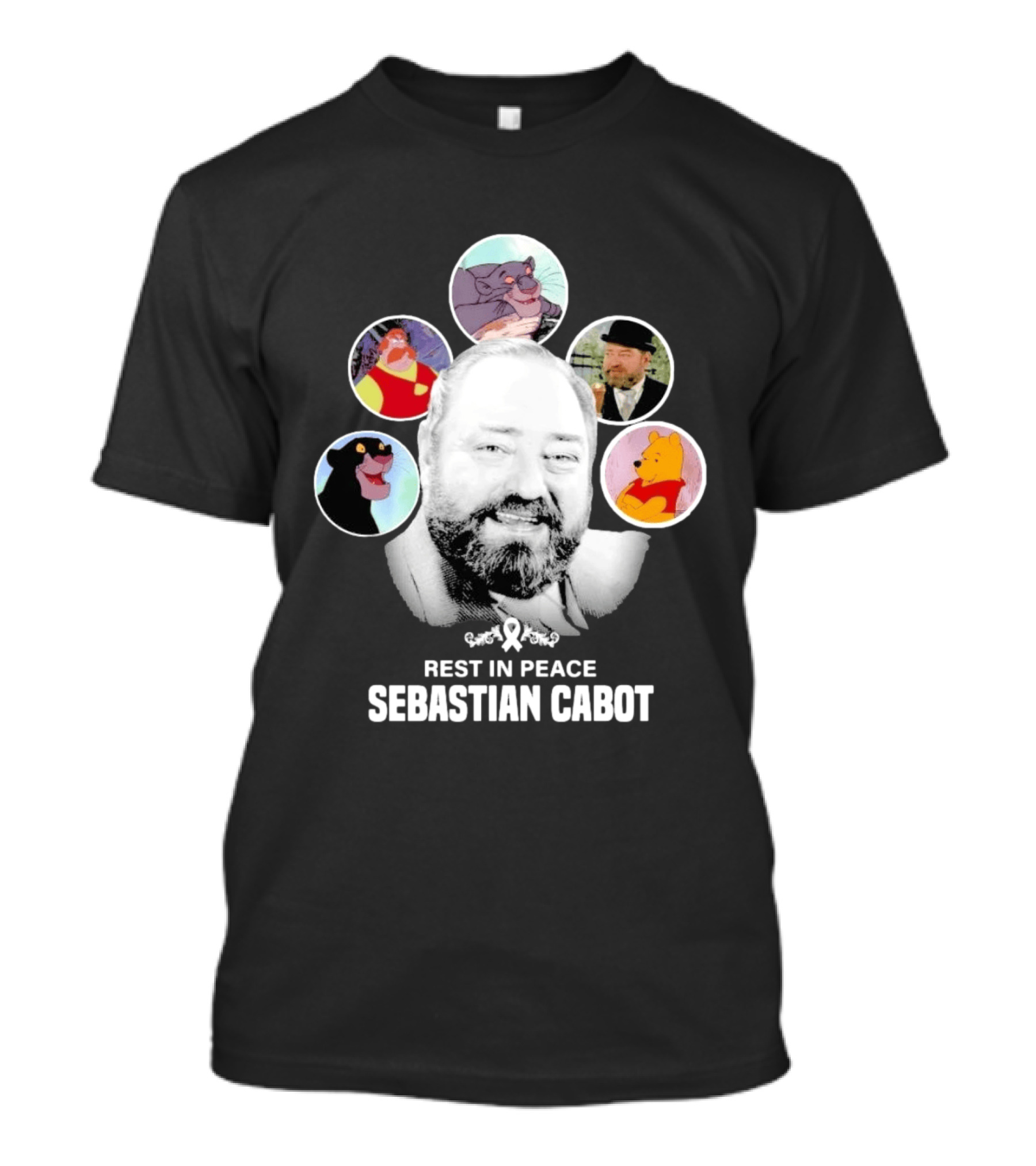 Rest In Peace Sebastian Cabot Disney Characters T-Shirt
