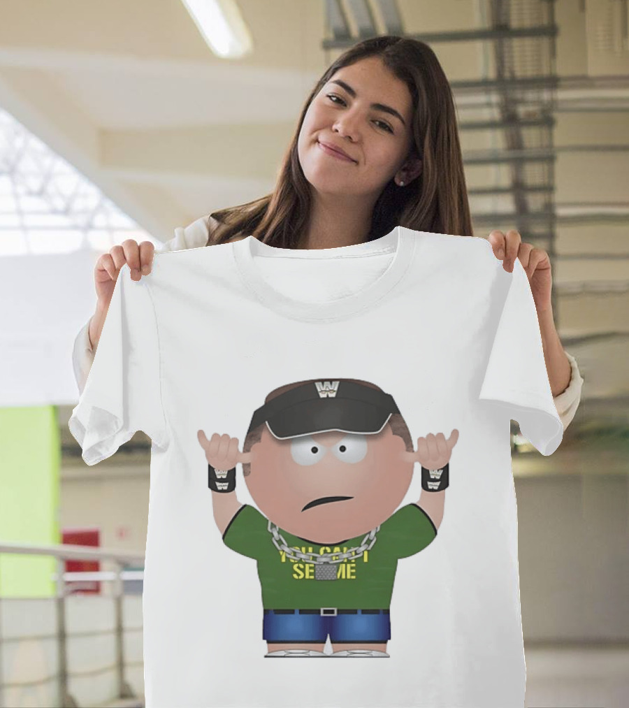 John Cena South Park You Can't See Me WWE Cartoon T-Shirt