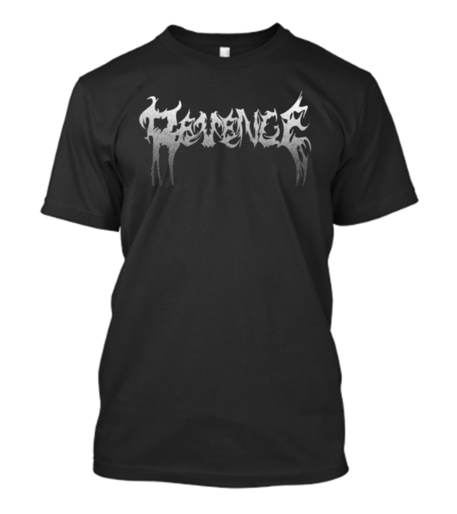 Revenge Store Fv Black Silver Gothic T-Shirt