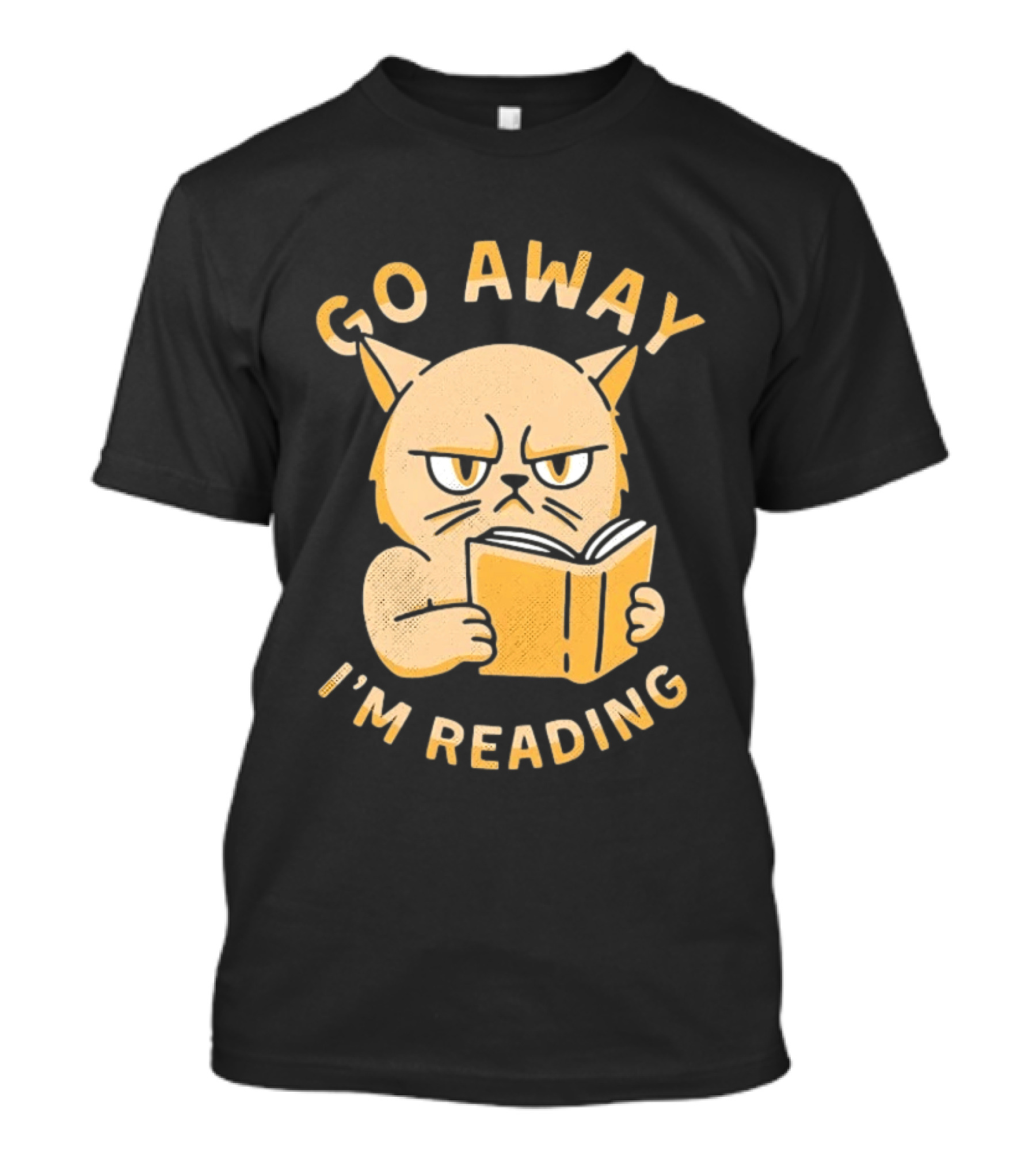 Go Away I'm Reading Grumpy Cat Book Lover T-Shirt