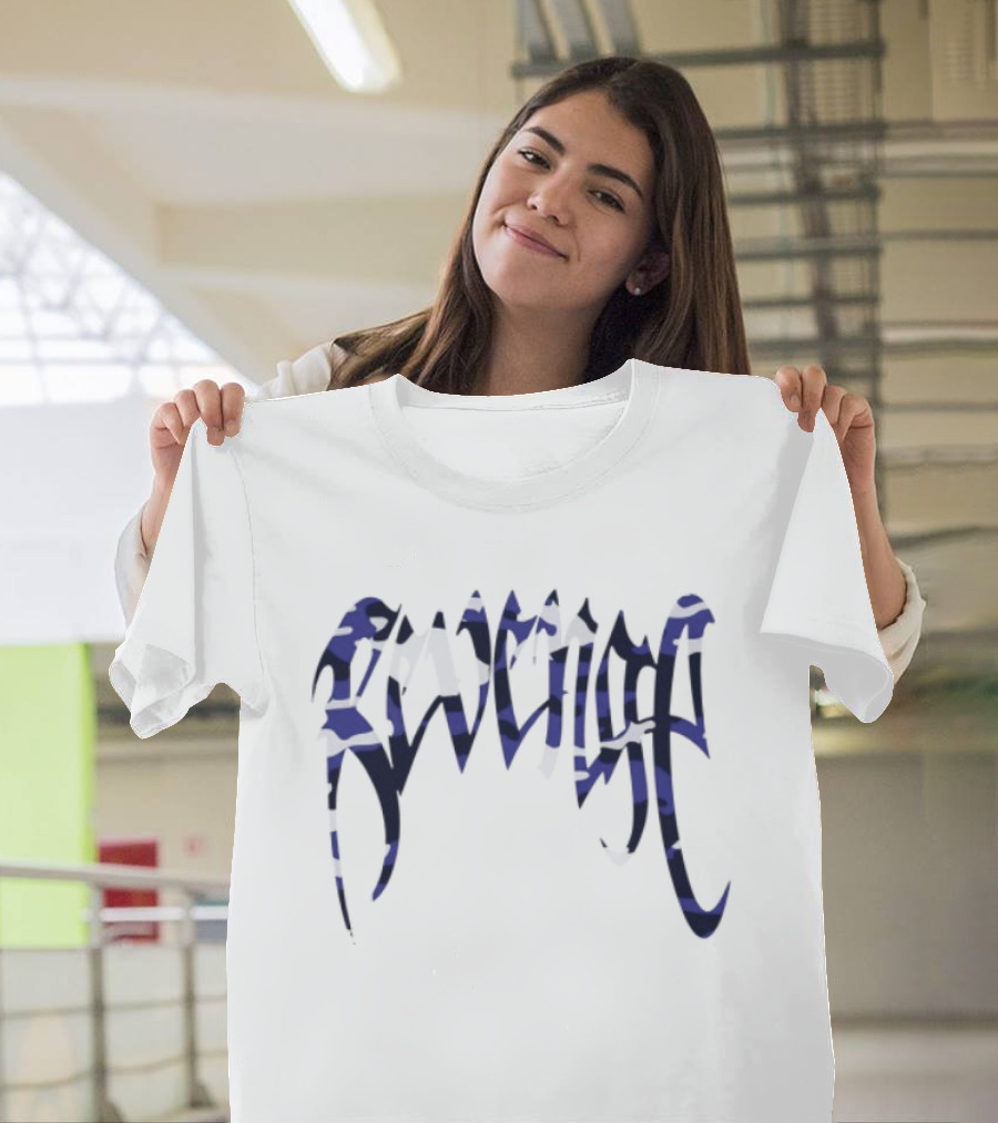 Revenge Store Arch Blue Camo T-Shirt