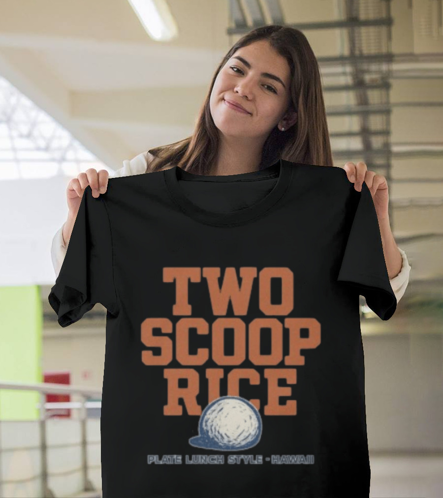 Kahana Store Two Scoop Rice Plate Lunch Style Hawaii T-Shirt