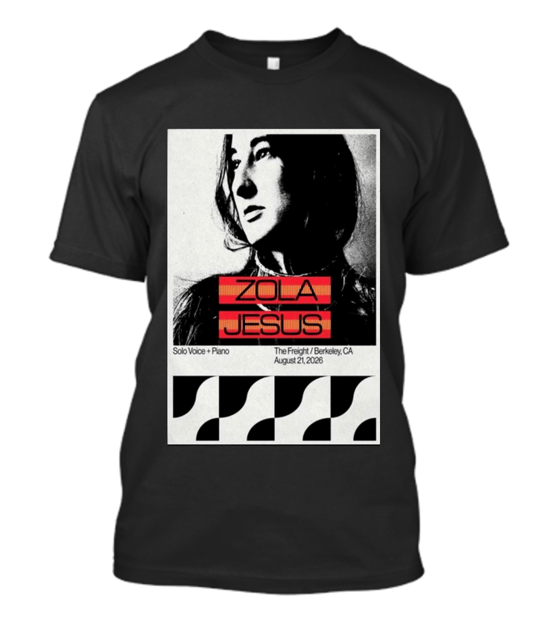 Zola Jesus Solo Voice Piano The Freight Berkeley CA August 21 2026 T-Shirt