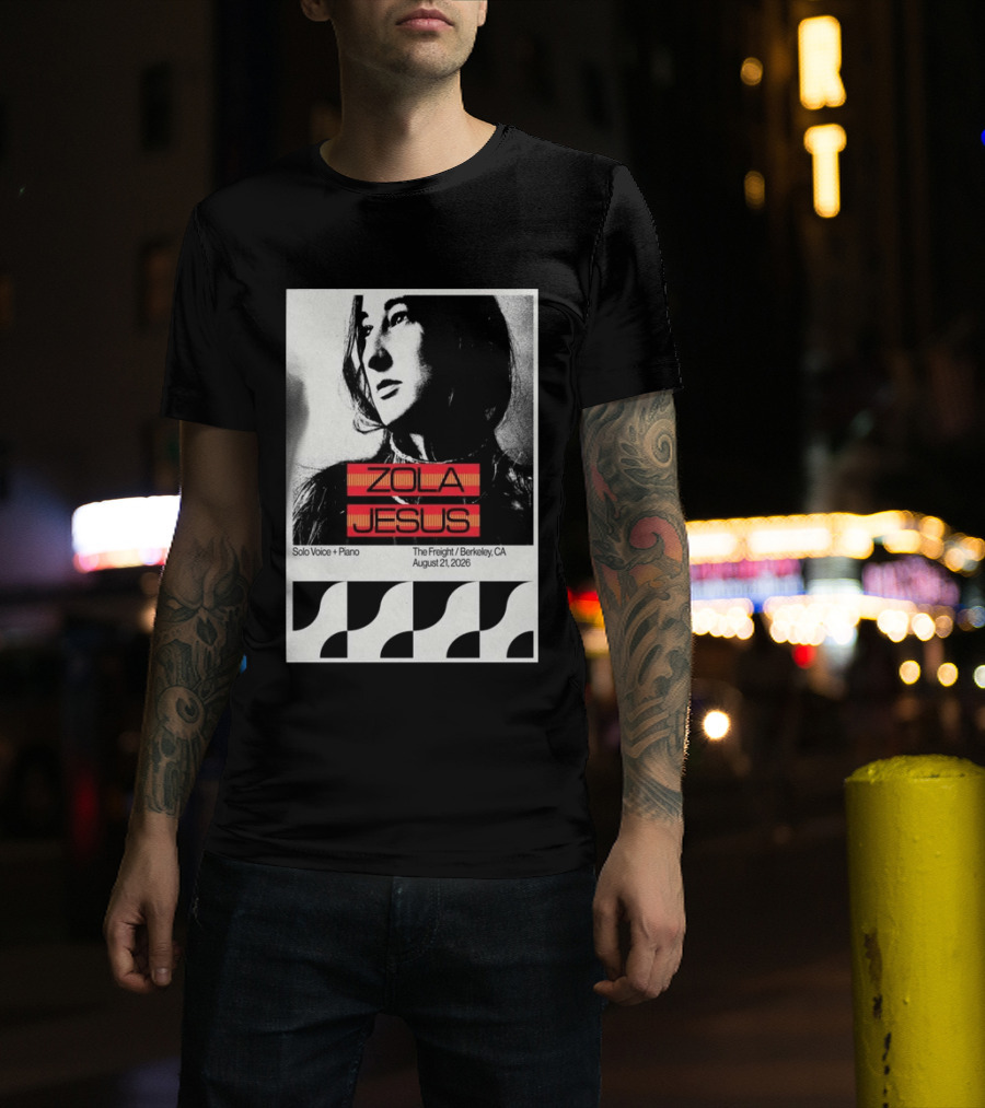 Zola Jesus Solo Voice Piano The Freight Berkeley CA August 21 2026 T-Shirt