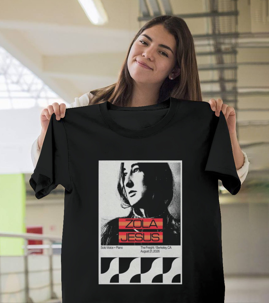 Zola Jesus Solo Voice Piano The Freight Berkeley CA August 21 2026 T-Shirt
