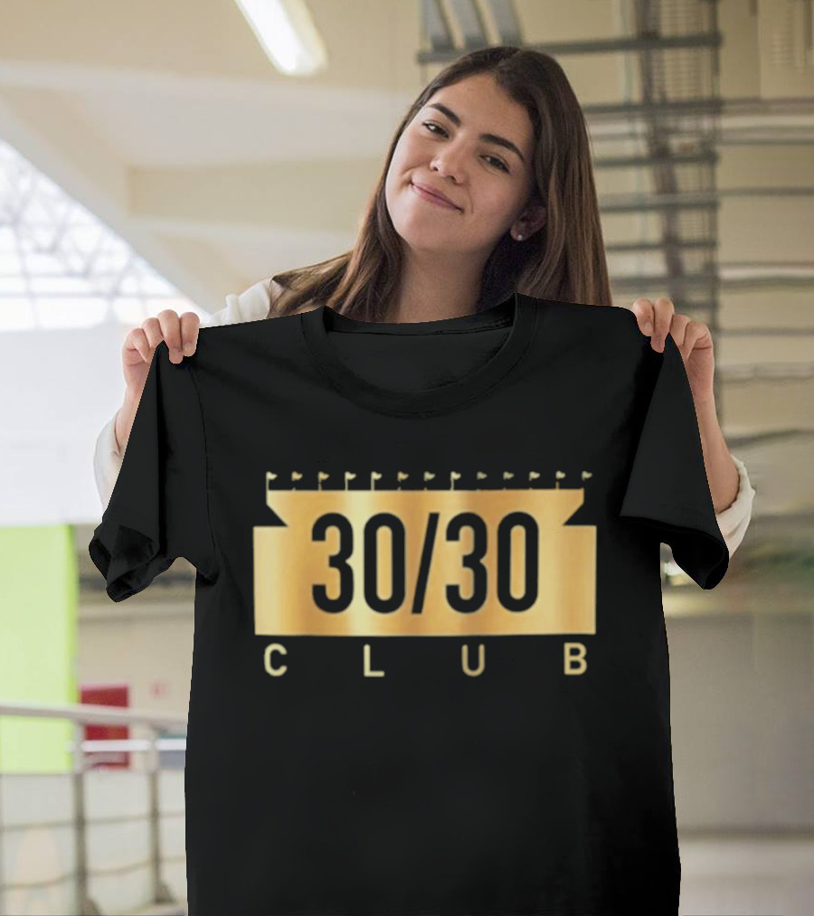 30 30 Club Ballparks Stadium Flags Collection T-Shirt