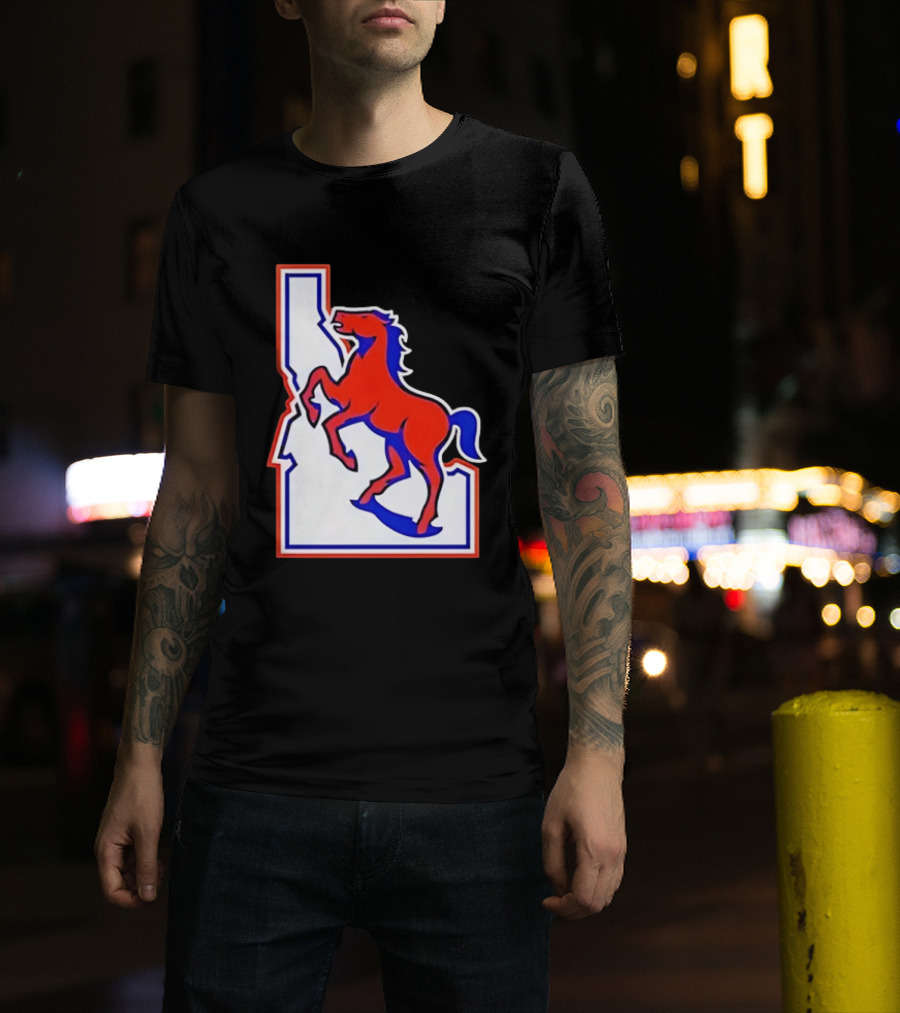 Boise State Broncos Idaho State Horse T-Shirt