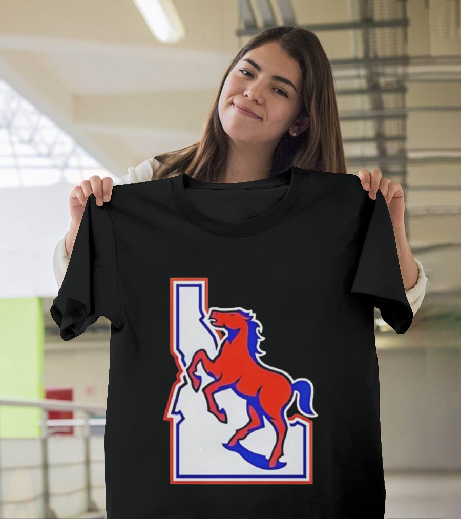 Boise State Broncos Idaho State Horse T-Shirt