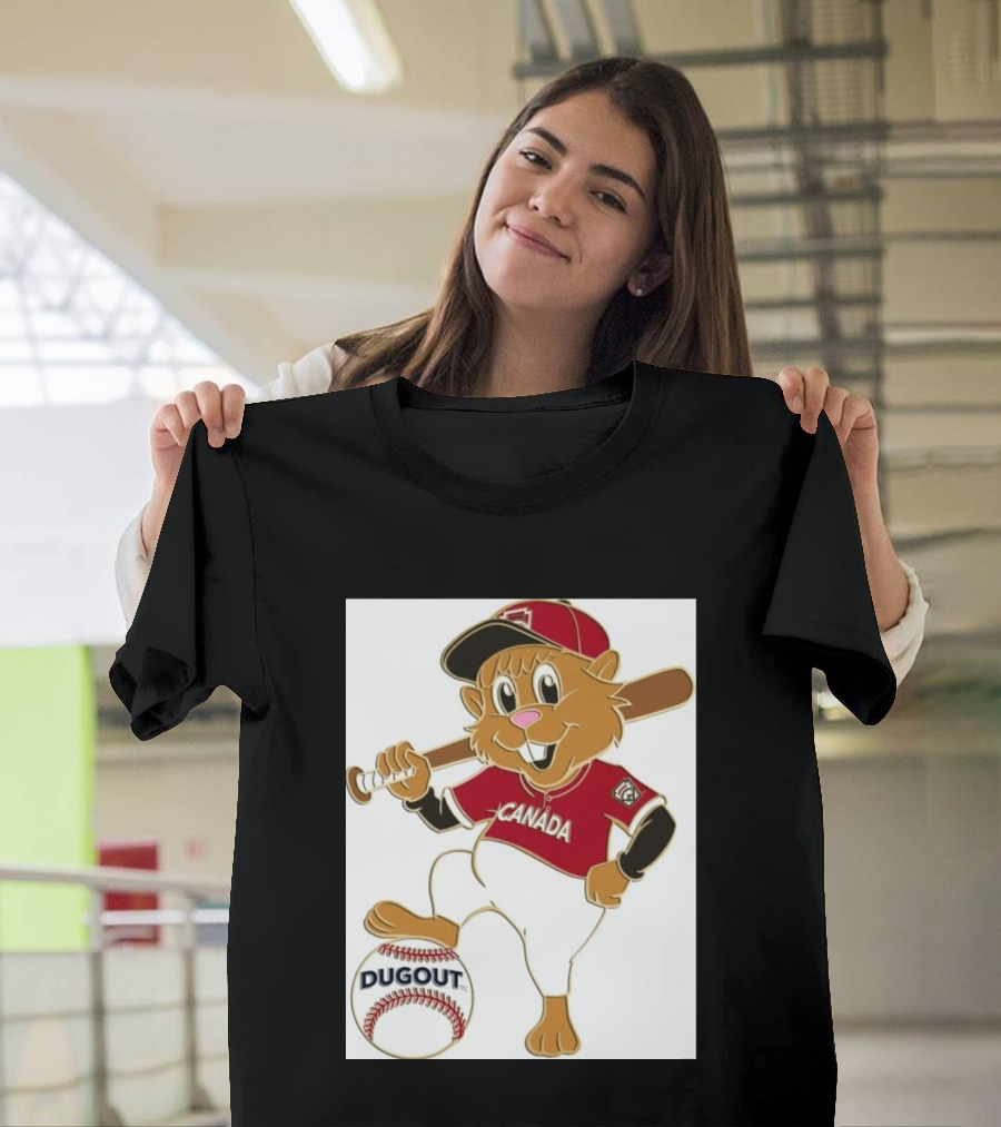 Canada Little League Beaver Baseball Dugout Pin T-Shirt