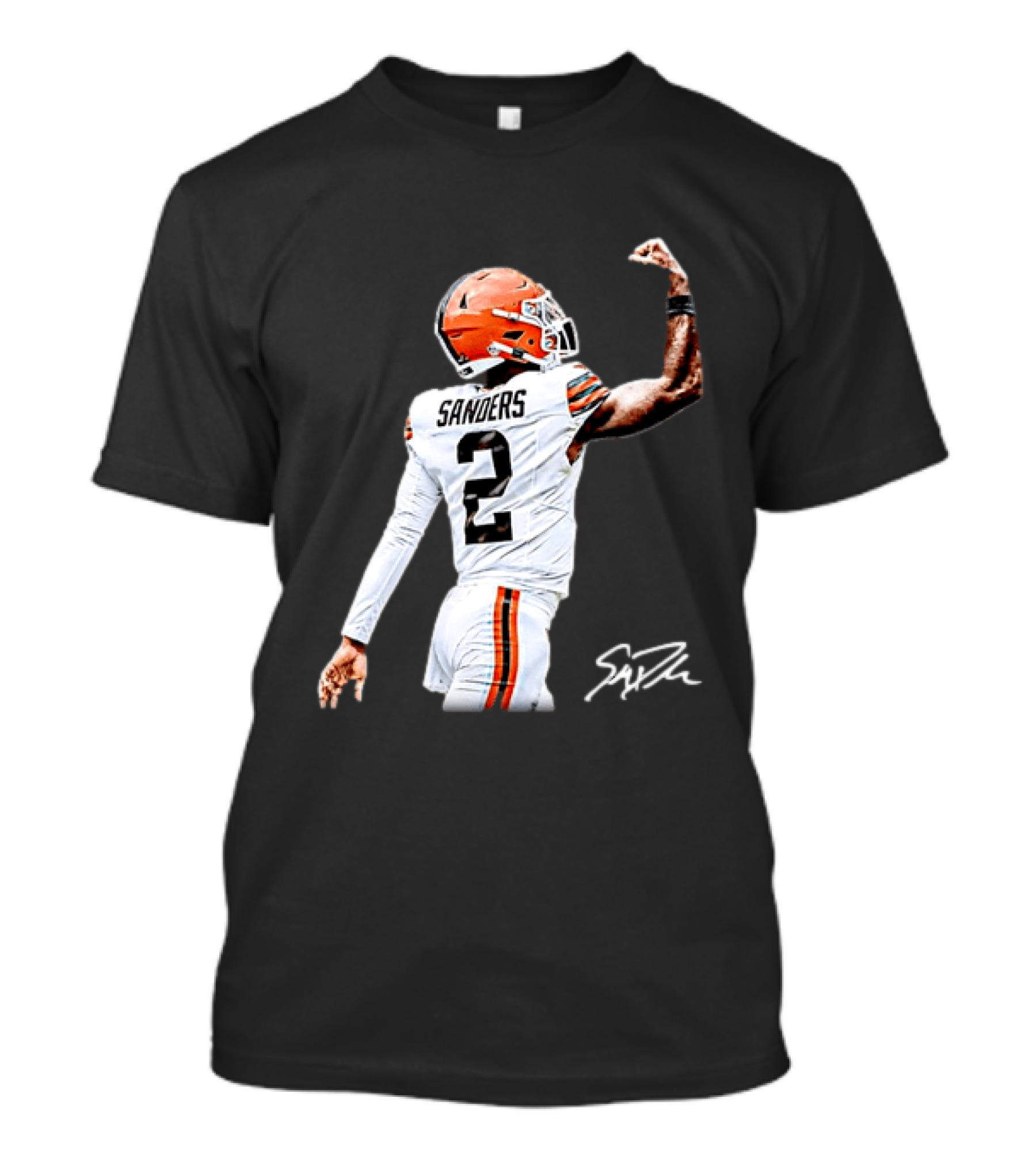 Sanders Number 2 Miami Dolphins Player Celebration T-Shirt