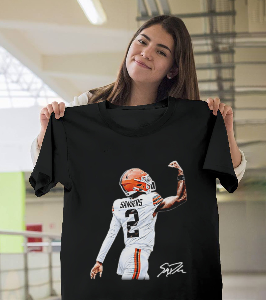 Sanders Number 2 Miami Dolphins Player Celebration T-Shirt