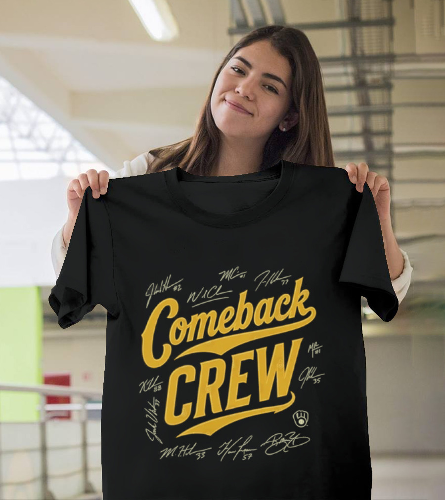 Milwaukee Brewers Comeback Crew Autographed Edition T-Shirt