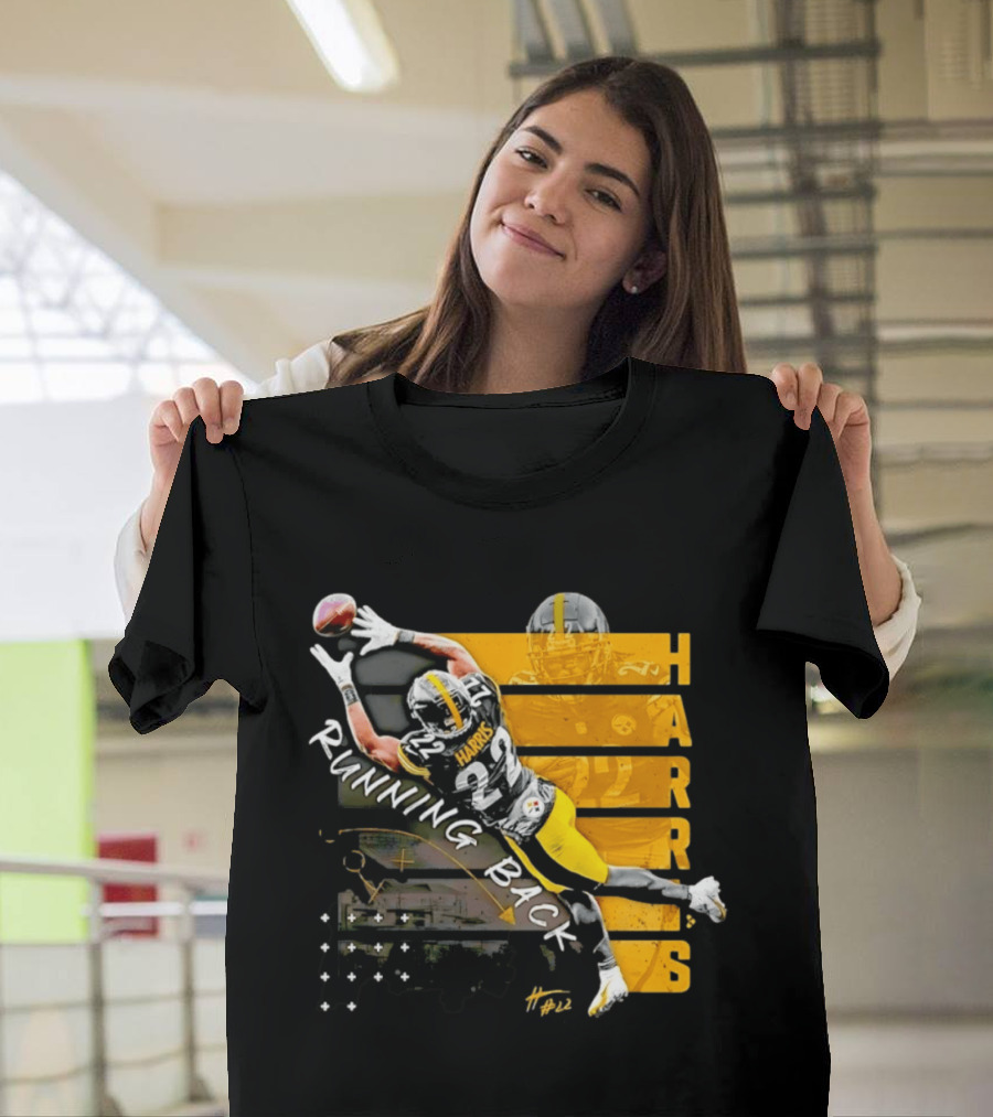 Najee Harris 22 Pittsburgh Running Back Steelers Football T-Shirt