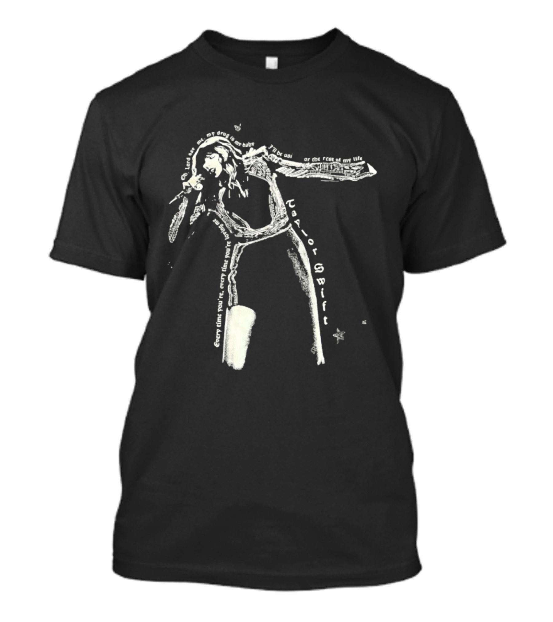 Save Me My Drug Is My Baby Lyric Taylor Swift Stars T-Shirt
