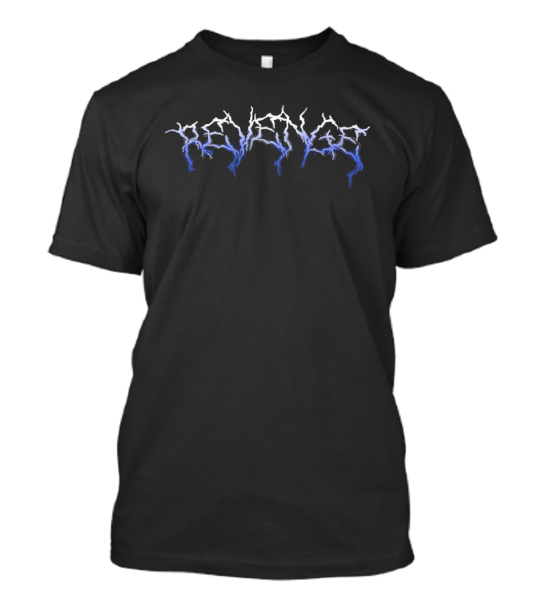 Revenge Gradient Lightning Black Blue T-Shirt