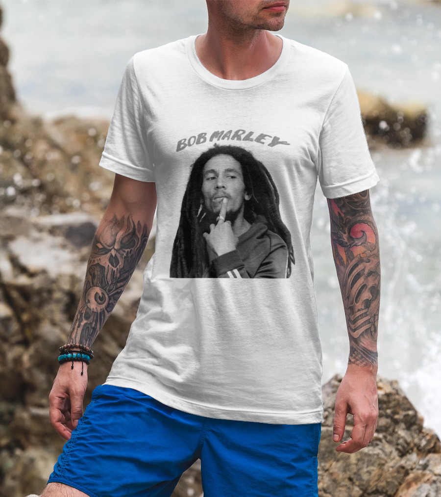 Bob Marley Iconic Pose Jumbo T-Shirt