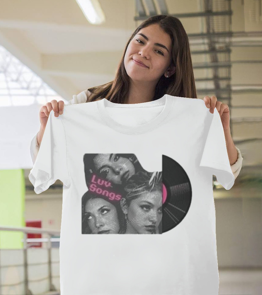 Triple Charm Vinyl Record Luv Songs T-Shirt