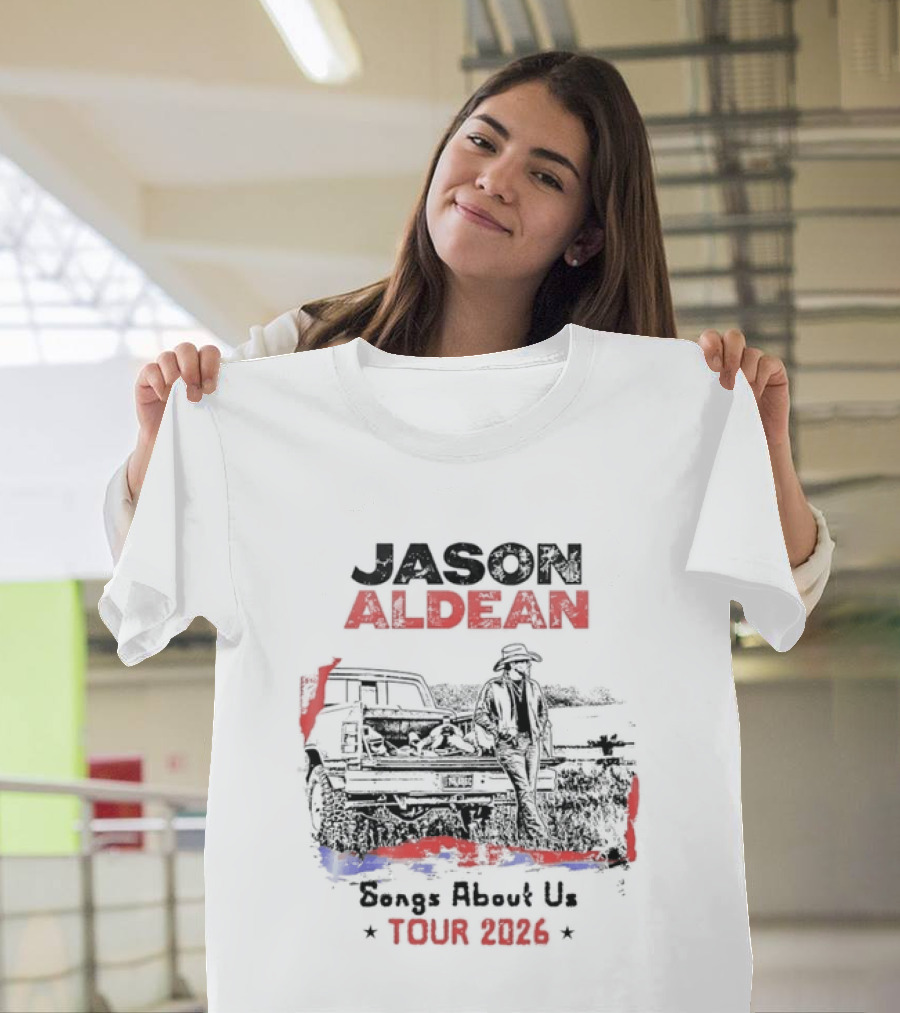 Jason Aldean Songs About Us Tour 2026 Country Music Scenic T-Shirt