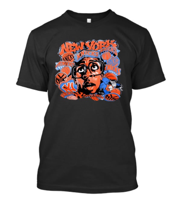 Spike Lee New York Knicks NBA Basketball Retro Graffiti T-Shirt