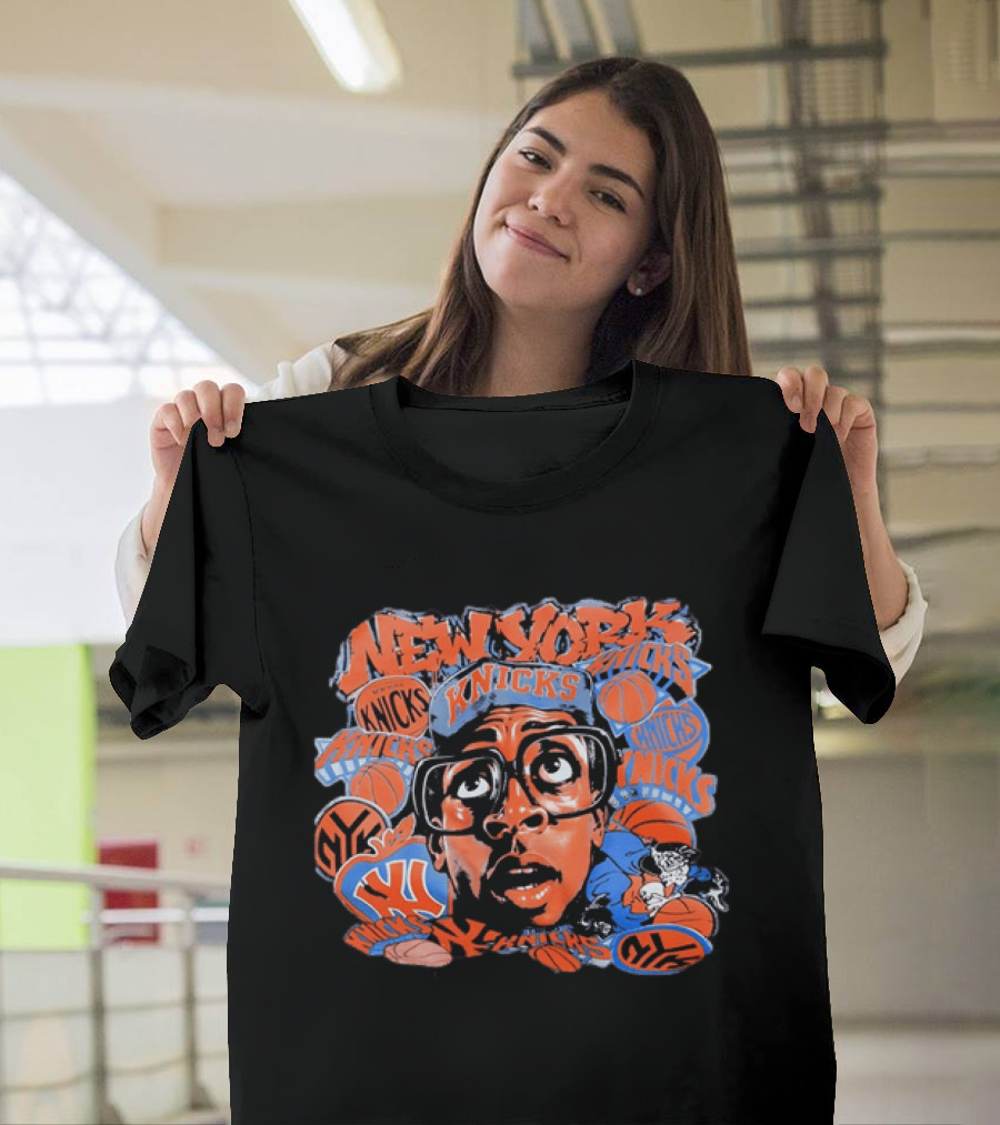 Spike Lee New York Knicks NBA Basketball Retro Graffiti T-Shirt