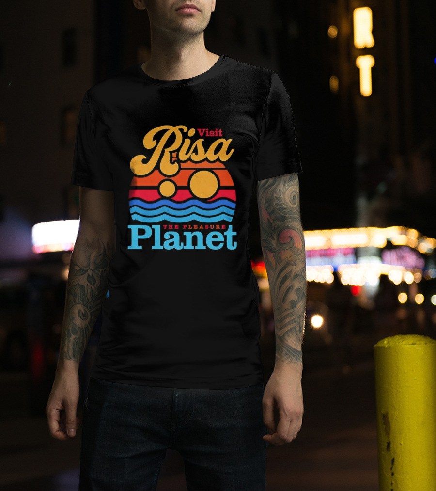 Visit Risa The Pleasure Planet Sci Fi Space Travel Adventure T-Shirt