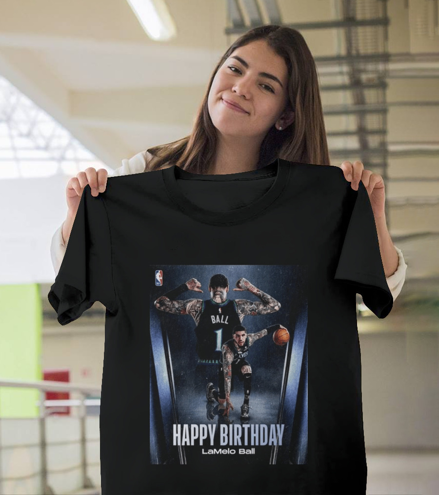 LaMelo Ball Happy Birthday Celebration With NBA Team Jersey T-Shirt