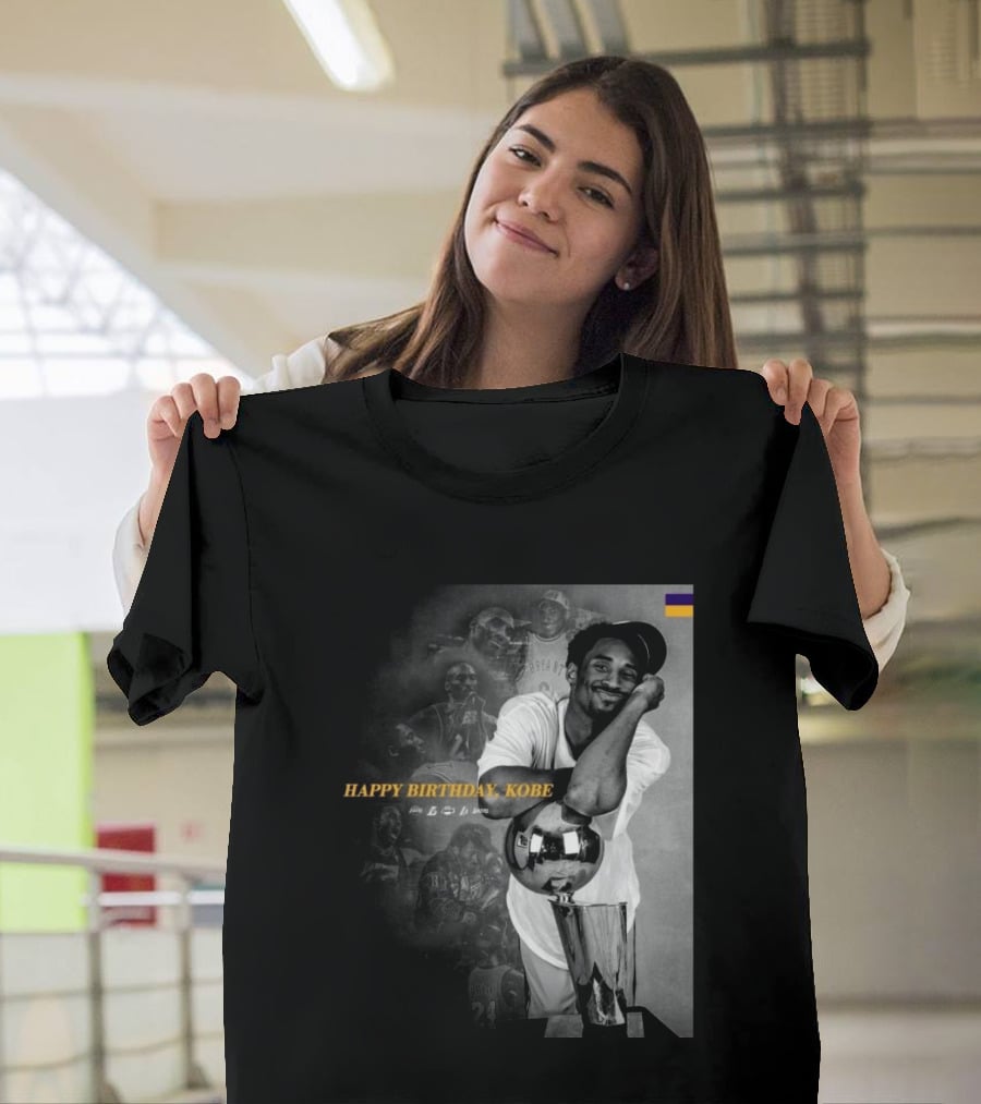 Legend Laker Happy Birthday Kobe Iconic Moments And Achievements T-Shirt
