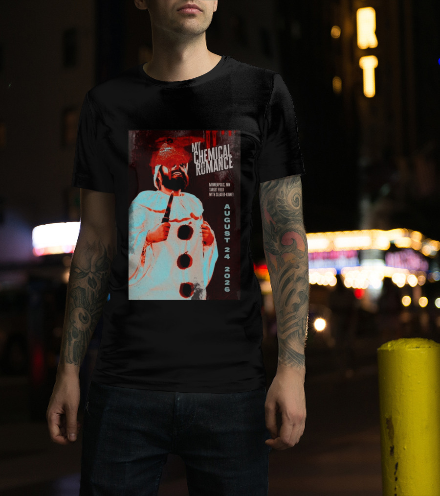 My Chemical Romance Minneapolis MN Target Field August 24 2026 With Sleater Kinney T-Shirt