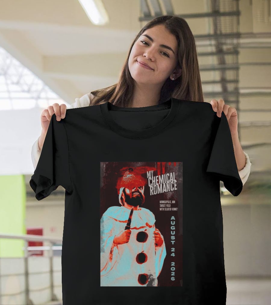 My Chemical Romance Minneapolis MN Target Field August 24 2026 With Sleater Kinney T-Shirt