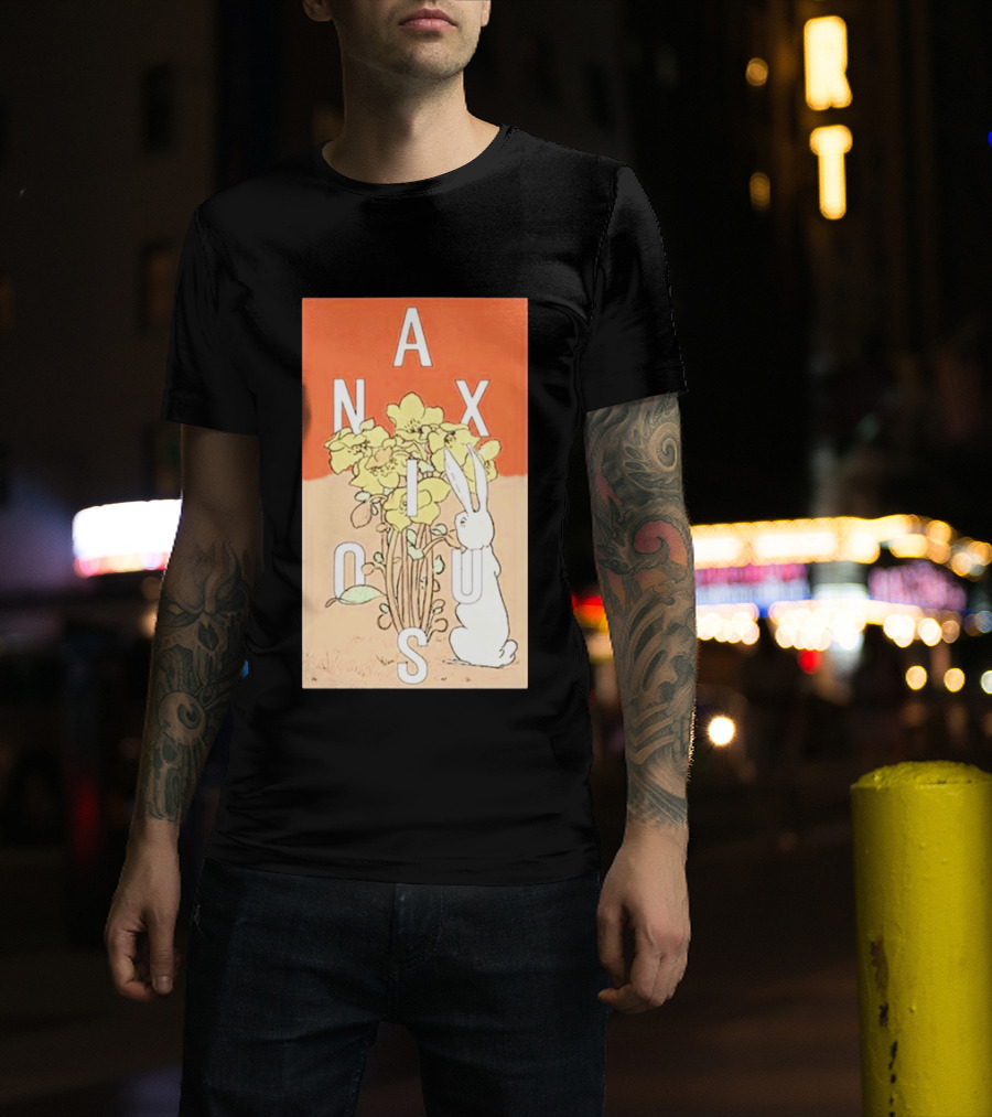Anxious Tour 2026 Bouquet And Rabbit Summer Fall T-Shirt