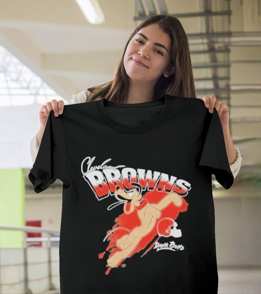 Disney Marvel Collection Pluto Cleveland Browns Collaboration T-Shirt