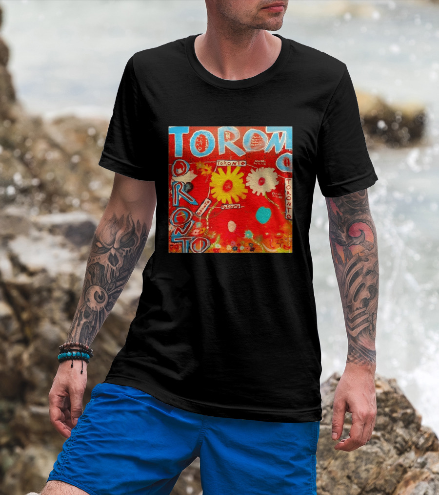 Toronto Floral By Ceare Painting Colorful Flowers T-Shirt