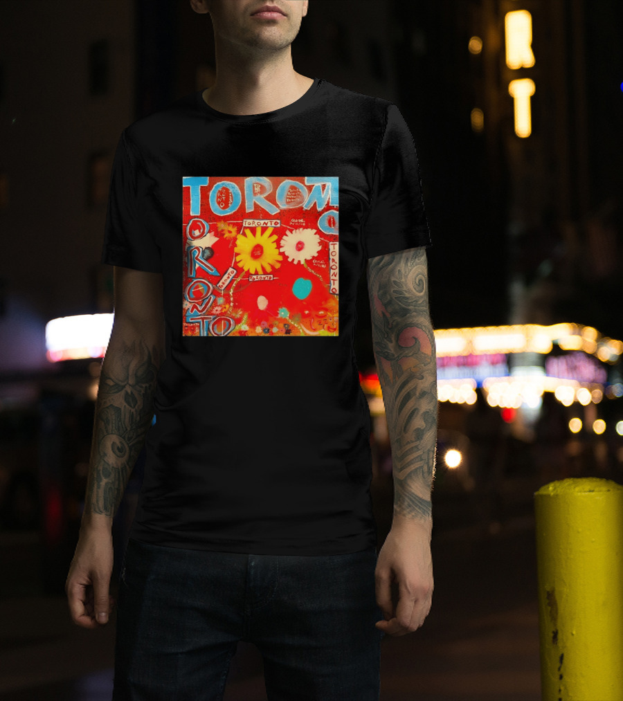 Toronto Floral By Ceare Painting Colorful Flowers T-Shirt