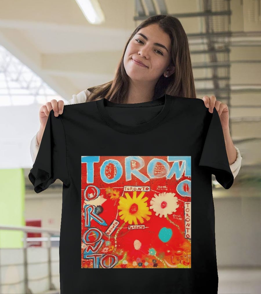 Toronto Floral By Ceare Painting Colorful Flowers T-Shirt