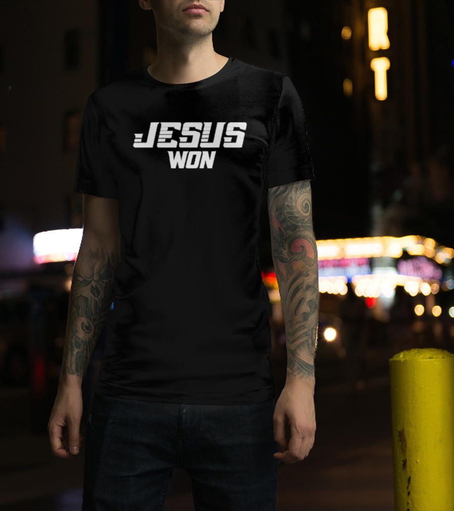 Grand Canyon Baseball Jesus Won Text Christian T-Shirt