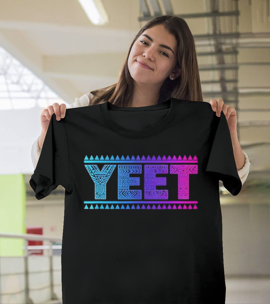 YEET Tribal Slang Gradient T-Shirt