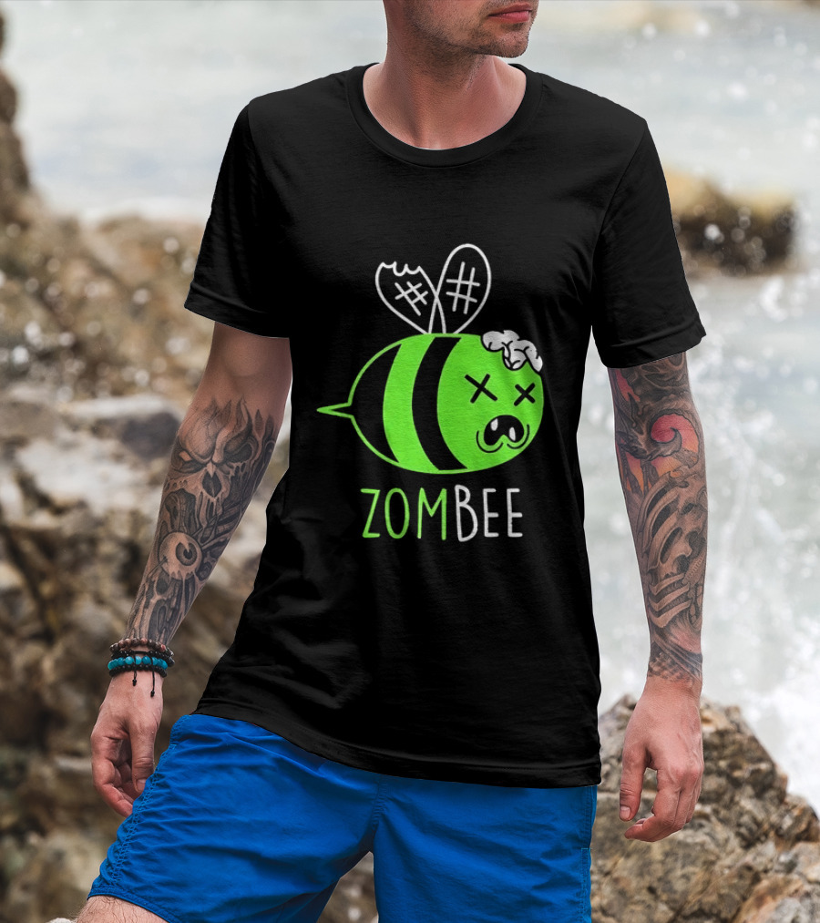 Zombee Brainy Undead Insect Horror Bee T-Shirt