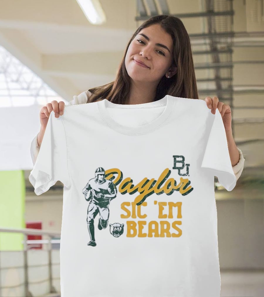 Baylor Bears Sic 'Em BU Football Eighteen Forty Five T-Shirt