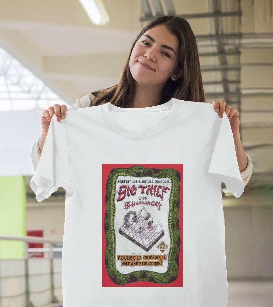 Somersault'slide 360 Tour 2026 Big Thief With Ben Lamar Gay August 13 Chicago Salt Shed Outdoor T-Shirt