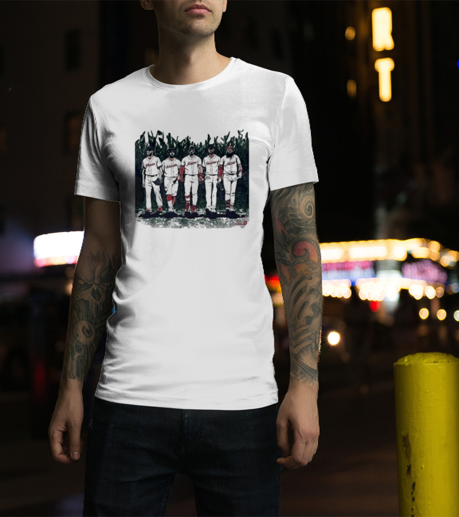 Boston Baseball Is This Heaven Field Of Dreams Players Cornfield T-Shirt