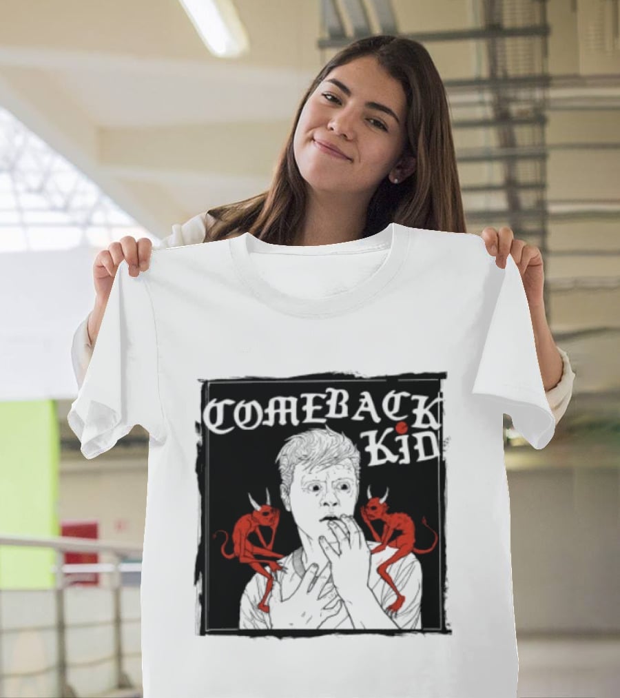 Comeback Kid Grey The Wrong Side Store Unique Artistic T-Shirt