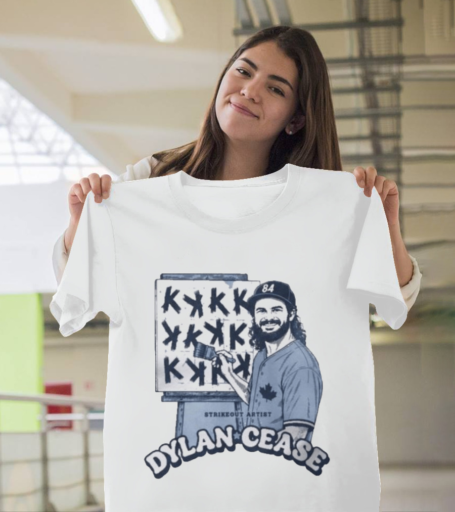 Dylan Cease Strikeout Artist Happy Little K's Baseball Painting T-Shirt