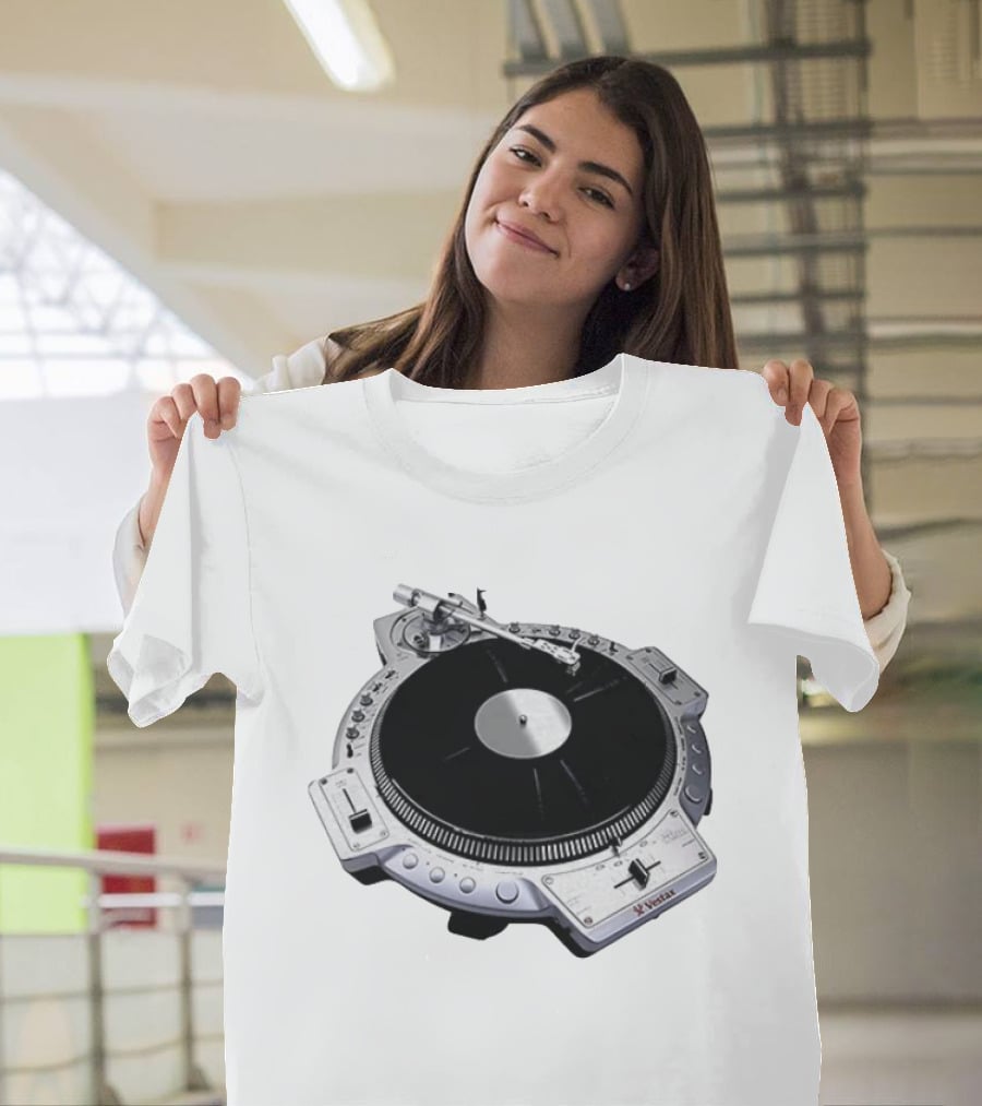Vestax QFO Turntable Professional DJ Equipment Scratch Mixing T-Shirt