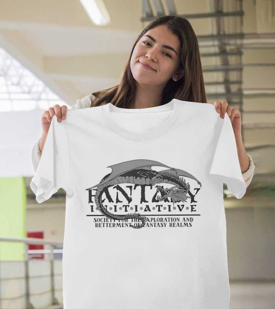 Fantasy Initiative Society For The Exploration And Betterment Of Fantasy Realms Dragon T-Shirt