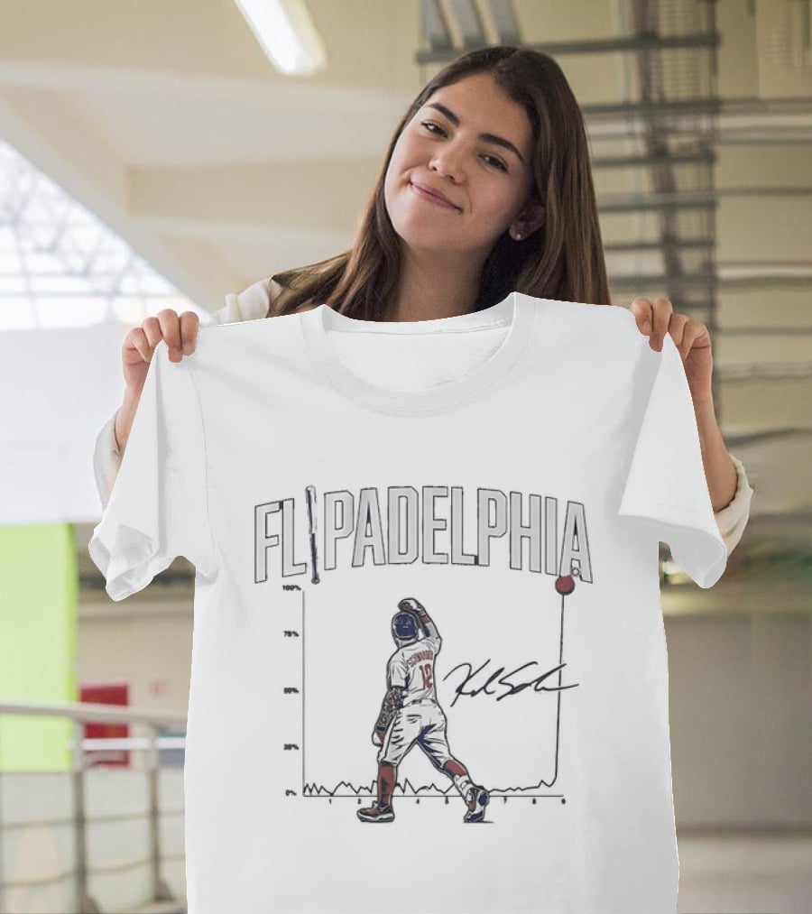 Flipadelphia Kyle Schwarber Philadelphia Phillies Baseball T-Shirt