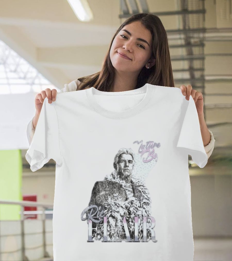 Ric Flair Nature Boy Classic Wrestling Style Black And White T-Shirt