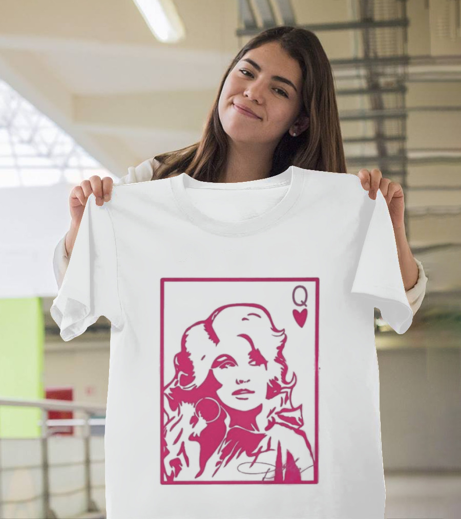 Dolly Parton Queen Of Hearts Playing Card Country Music T-Shirt