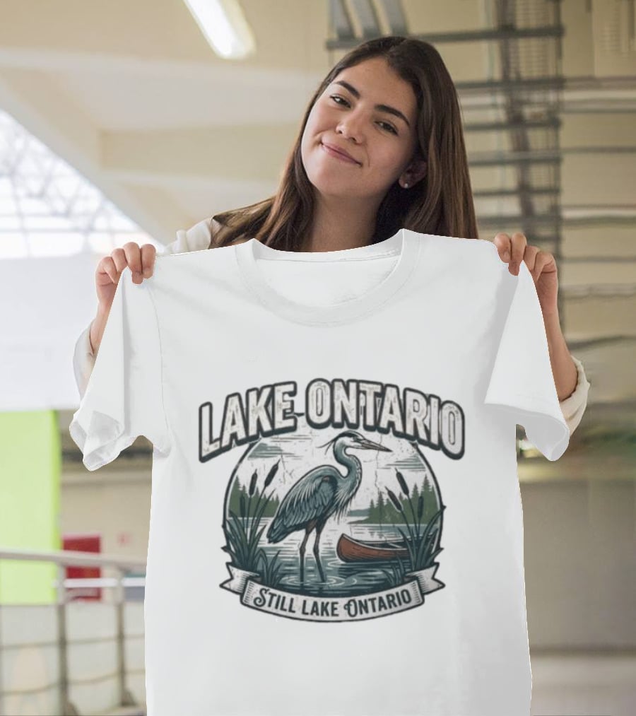 Lake Ontario Still Lake Ontario Great Lakes Canadian Pride T-Shirt