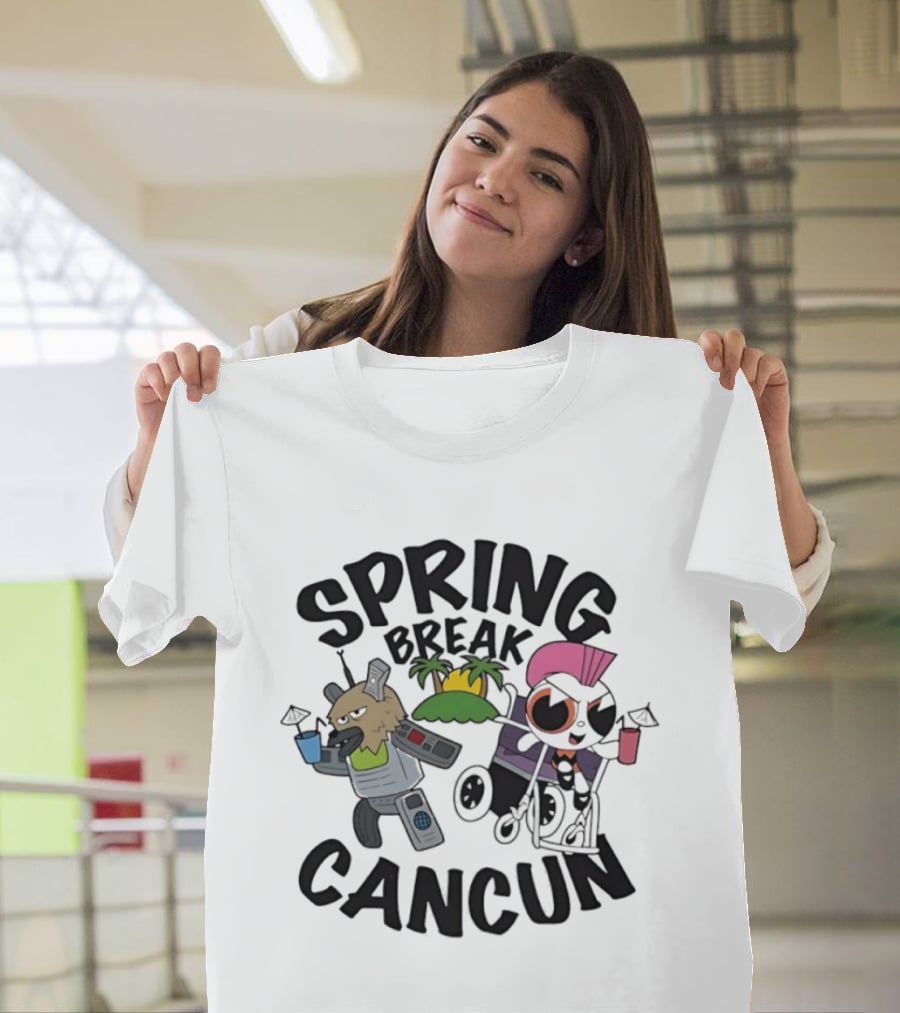 Powerpuff Girls Spring Break Cancun Cartoon Network Vacation Fun T-Shirt